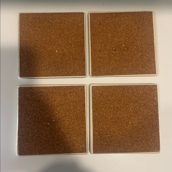 Seashells Starfish Themed Ceramic Coasters - Picture 5 of 5